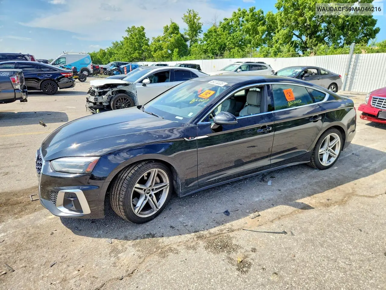 2021 Audi A5 Premium 45 VIN: WAUDACF59MA046216 Lot: 59370326