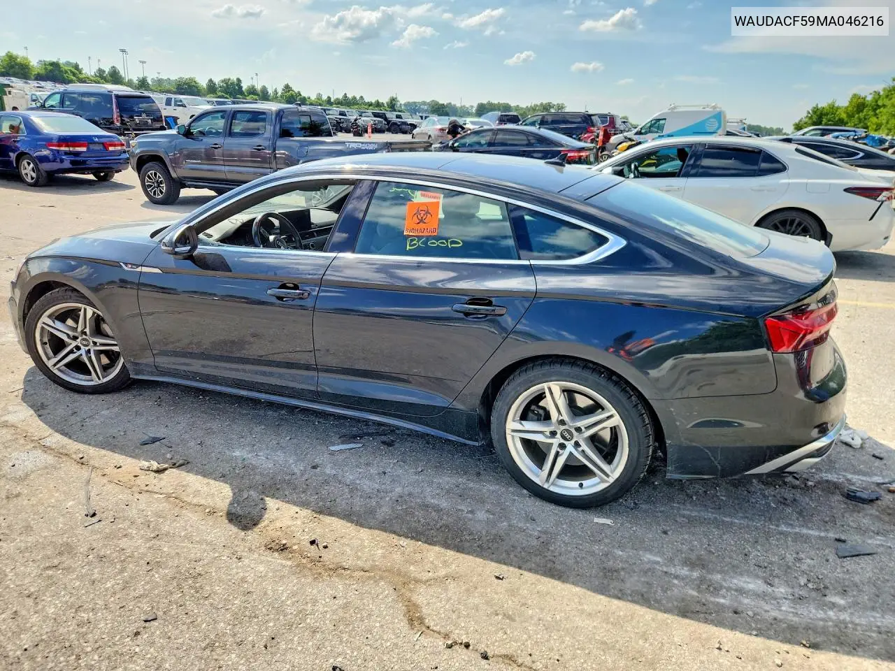 2021 Audi A5 Premium 45 VIN: WAUDACF59MA046216 Lot: 59370326