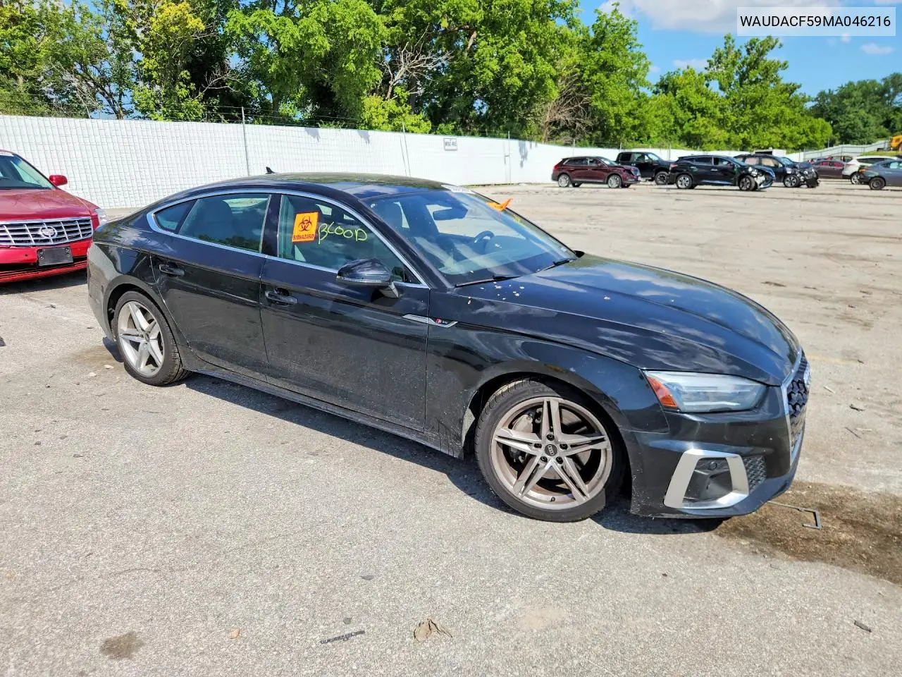 2021 Audi A5 Premium 45 VIN: WAUDACF59MA046216 Lot: 59370326