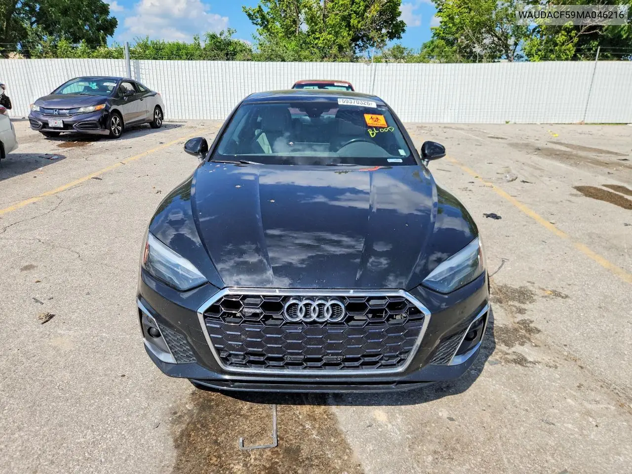 2021 Audi A5 Premium 45 VIN: WAUDACF59MA046216 Lot: 59370326