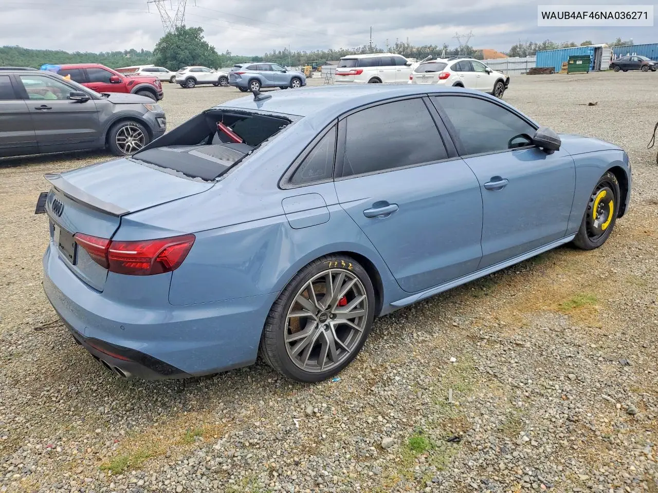 2022 Audi S4 Premium Plus VIN: WAUB4AF46NA036271 Lot: 48455166