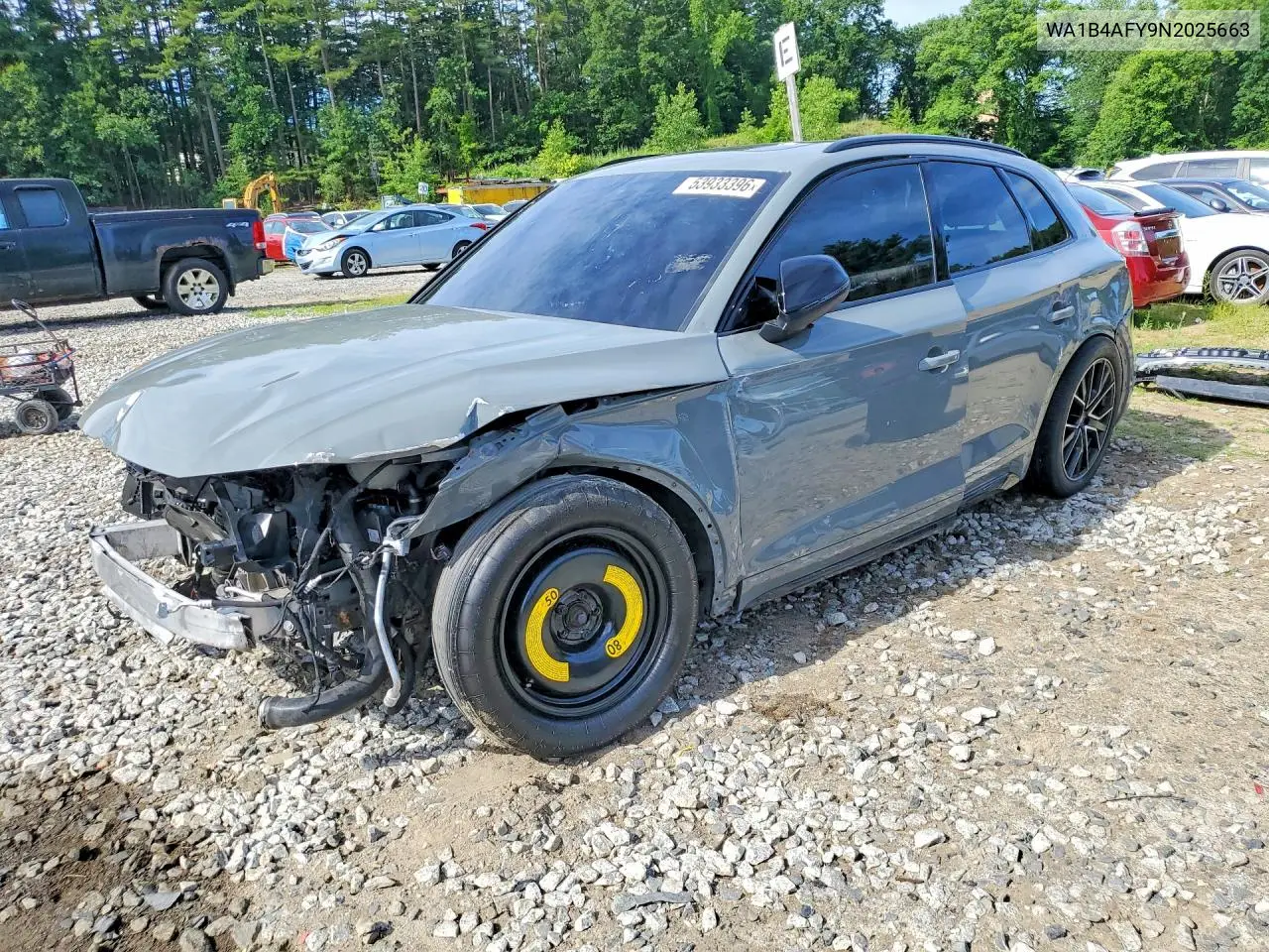 2022 Audi Sq5 Premium Plus VIN: WA1B4AFY9N2025663 Lot: 53933396