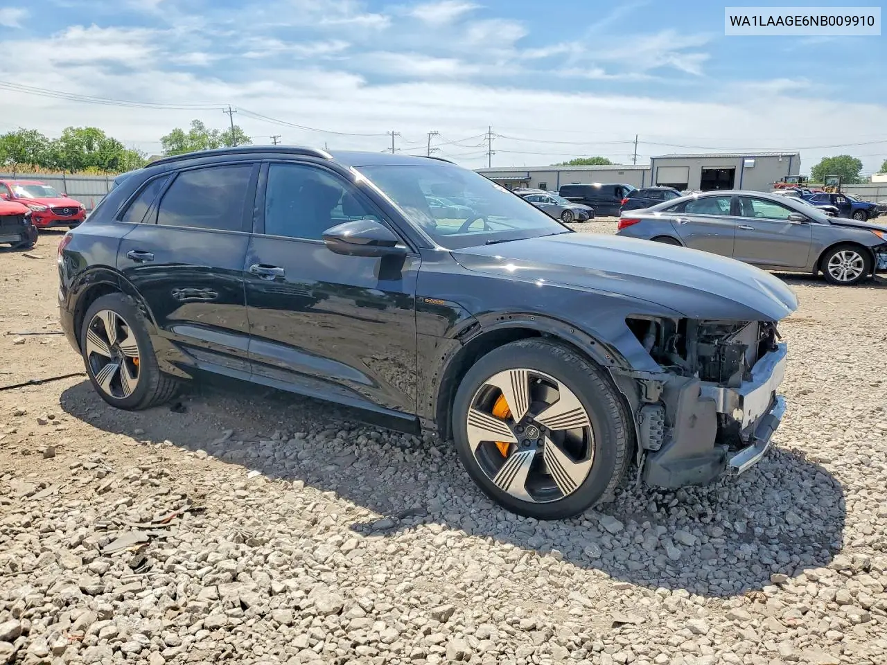 2022 Audi E-Tron Premium Plus VIN: WA1LAAGE6NB009910 Lot: 55418576