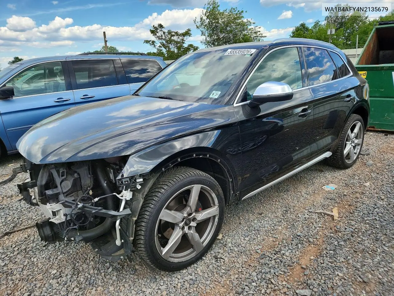 2022 Audi Sq5 Premium Plus VIN: WA1B4AFY4N2135679 Lot: 55535926