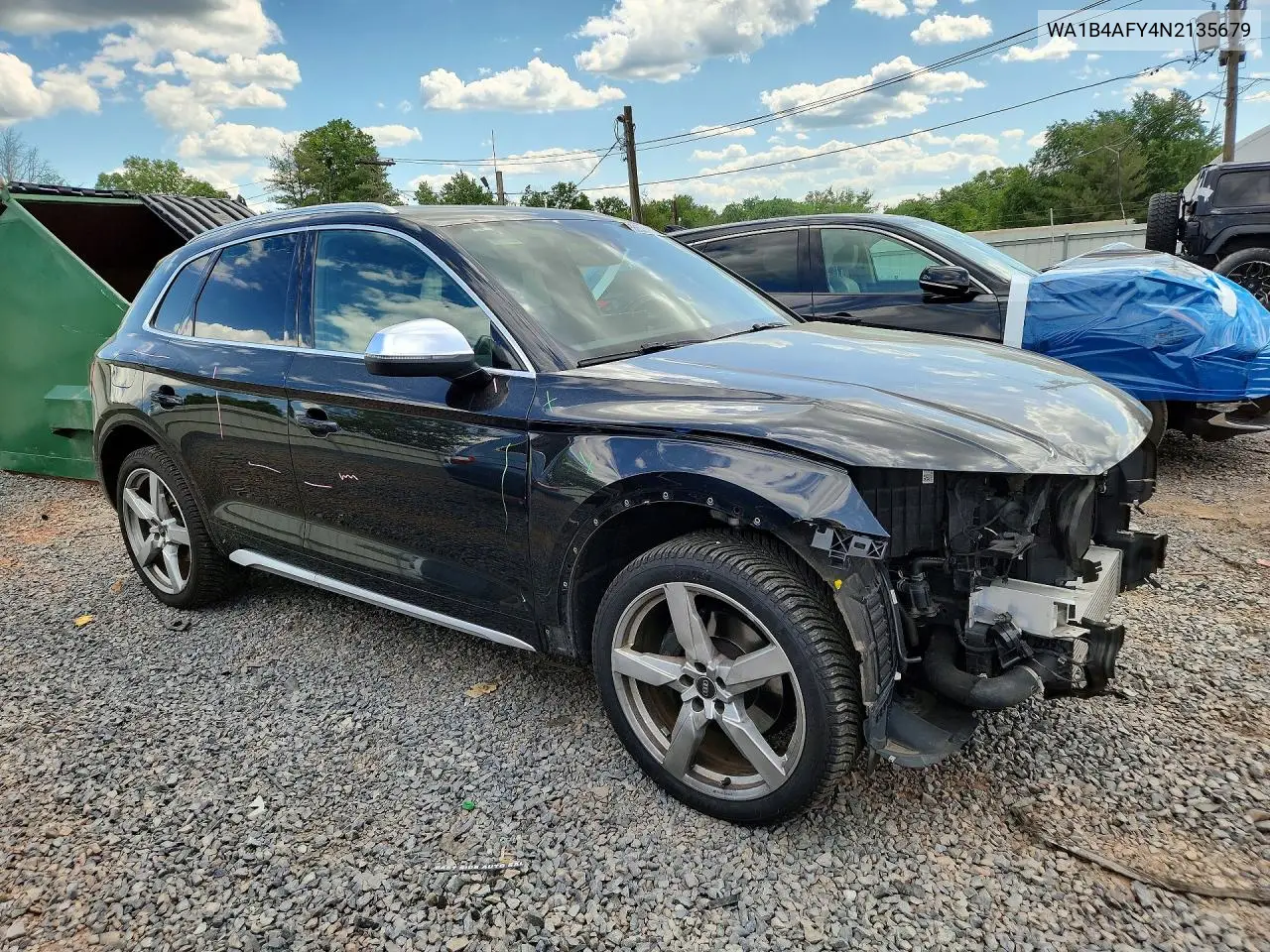 2022 Audi Sq5 Premium Plus VIN: WA1B4AFY4N2135679 Lot: 55535926