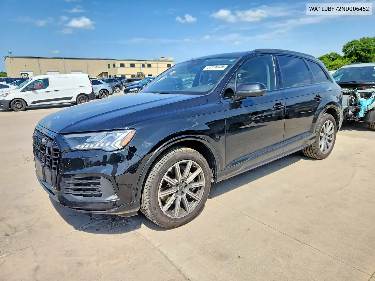 2022 Audi Q7 Premium Plus VIN: WA1LJBF72ND006452 Lot: 55576836