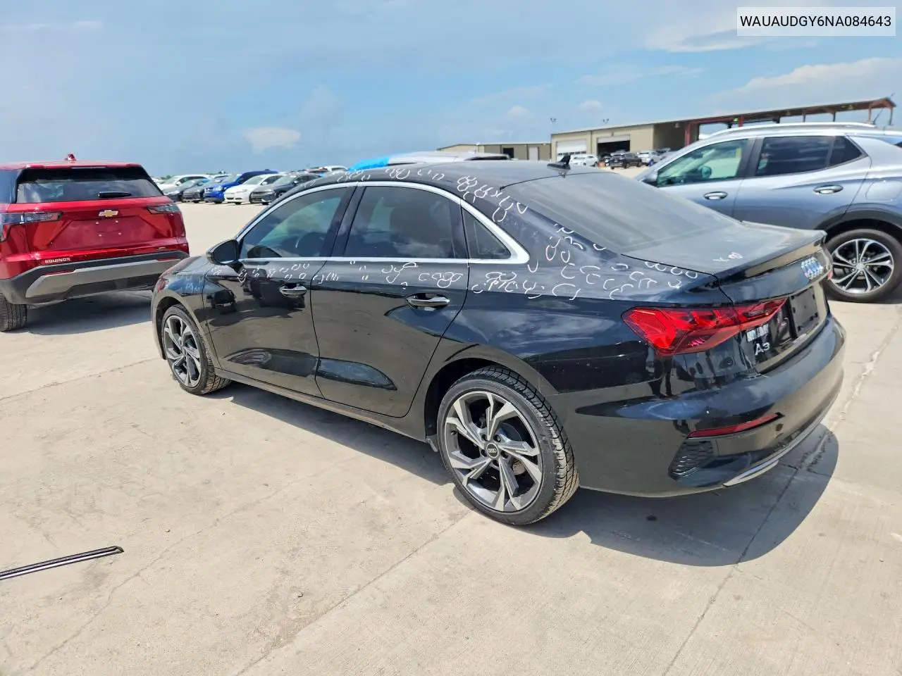 2022 Audi A3 Premium VIN: WAUAUDGY6NA084643 Lot: 55775586