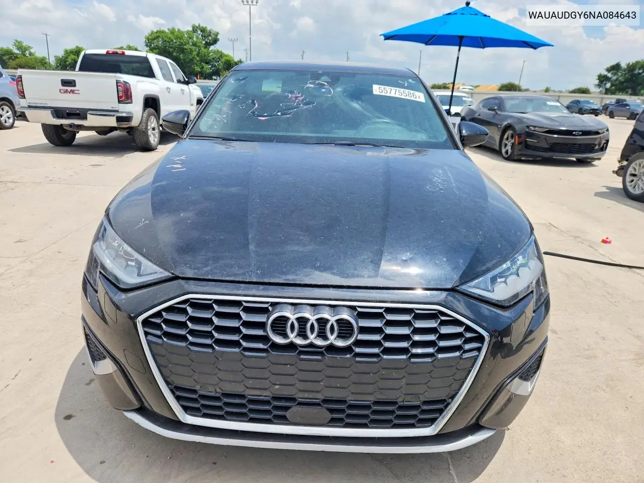 2022 Audi A3 Premium VIN: WAUAUDGY6NA084643 Lot: 55775586