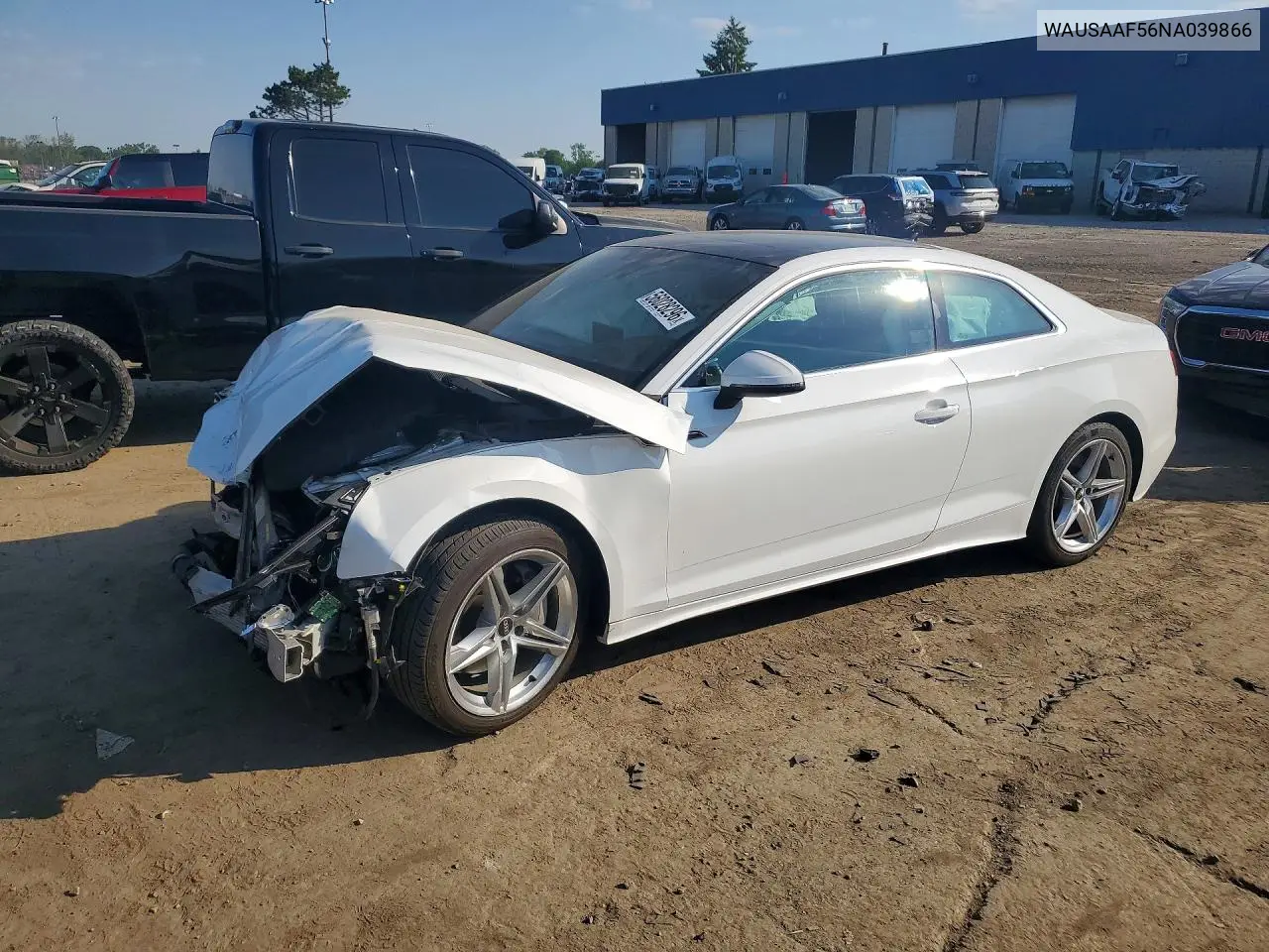 2022 Audi A5 Premium 45 VIN: WAUSAAF56NA039866 Lot: 56028296