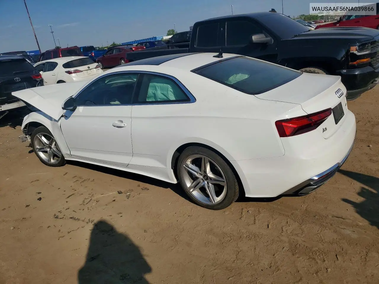 2022 Audi A5 Premium 45 VIN: WAUSAAF56NA039866 Lot: 56028296