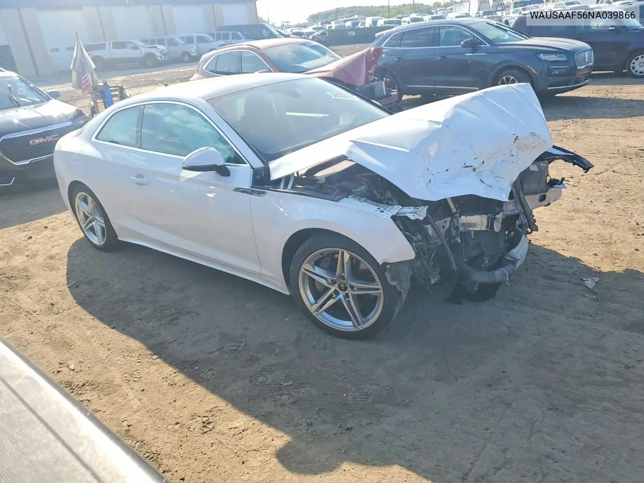 2022 Audi A5 Premium 45 VIN: WAUSAAF56NA039866 Lot: 56028296