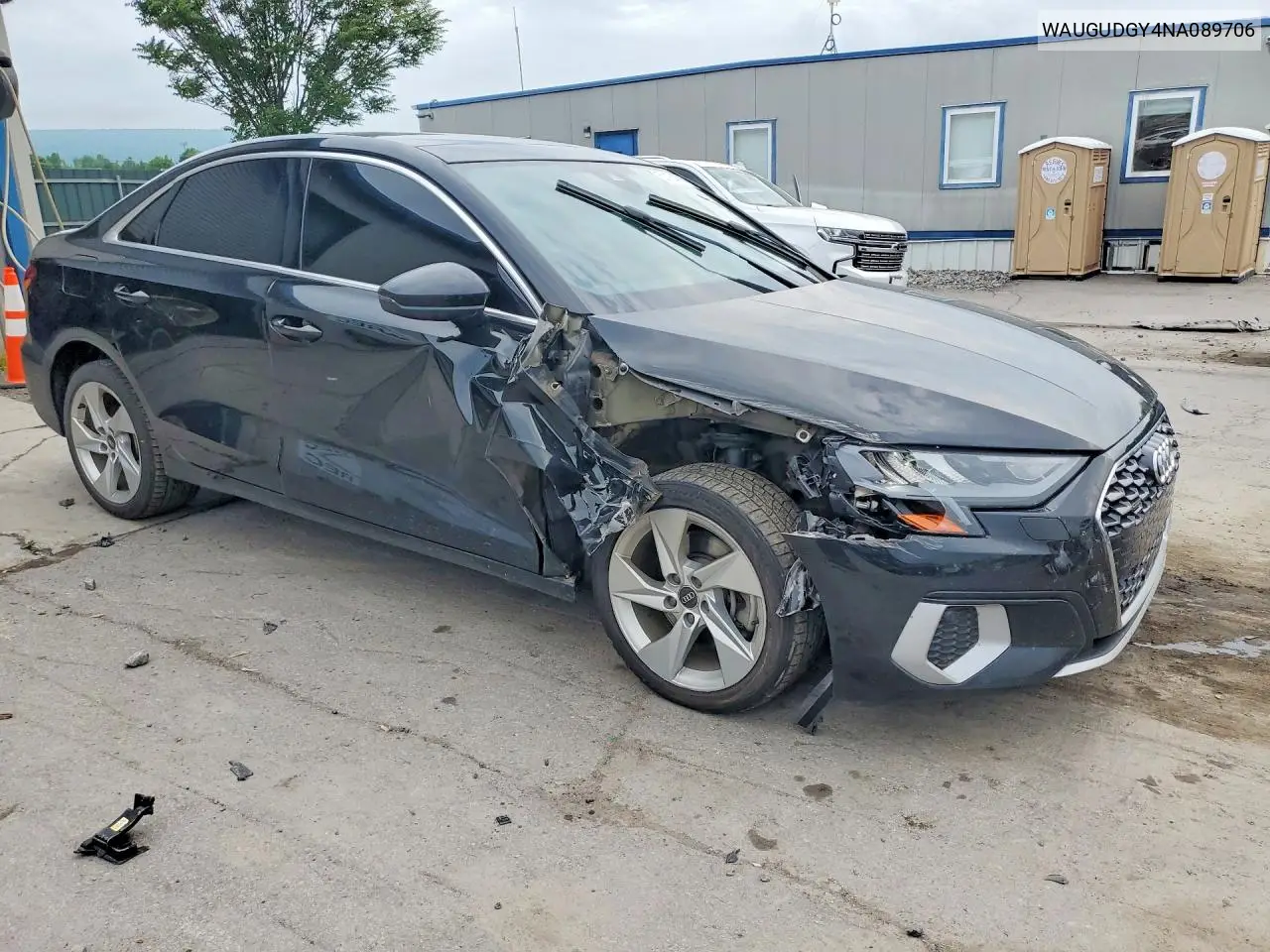 2022 Audi A3 Premium VIN: WAUGUDGY4NA089706 Lot: 56184706