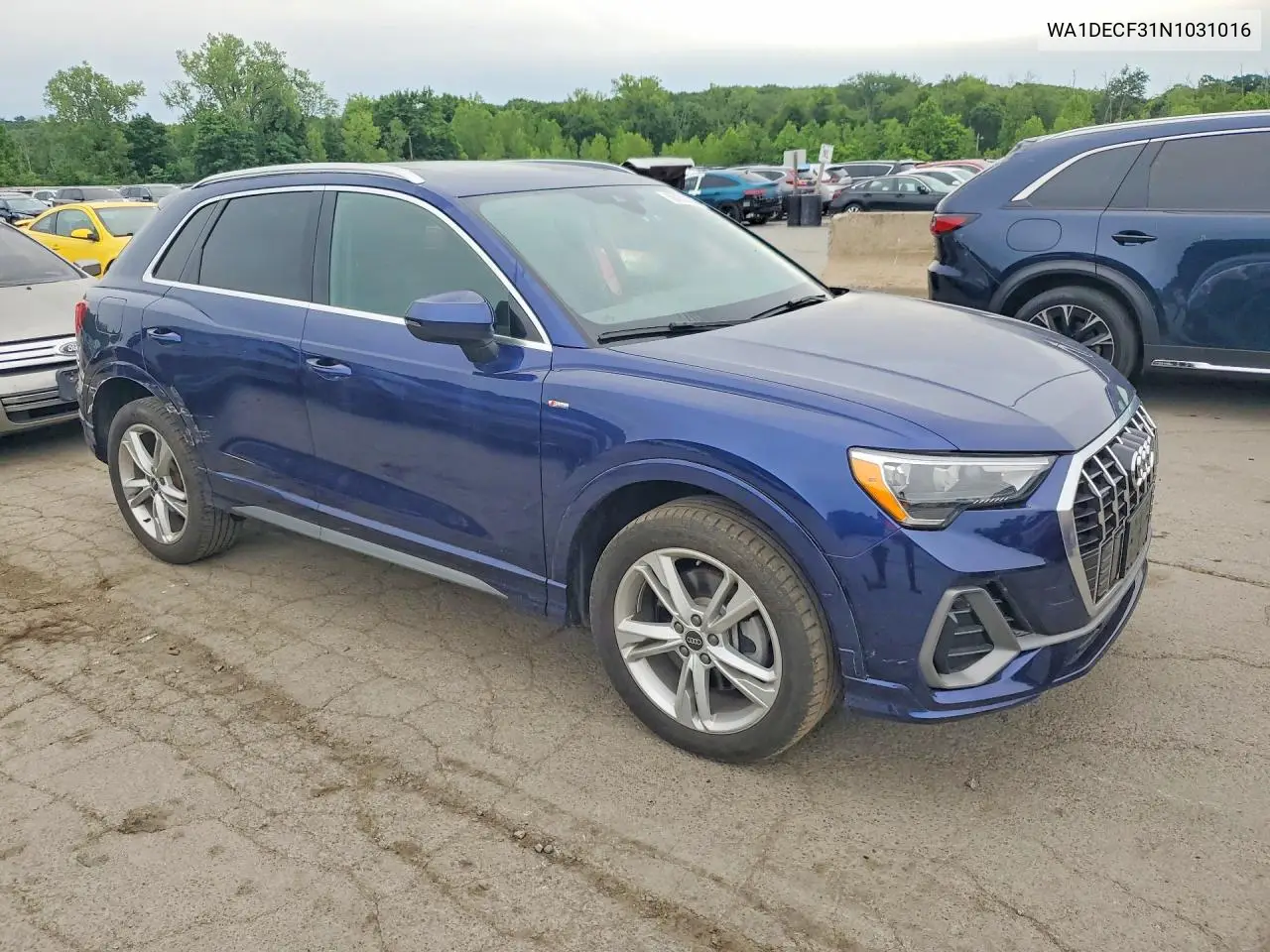 2022 Audi Q3 Premium S Line 45 VIN: WA1DECF31N1031016 Lot: 56289136