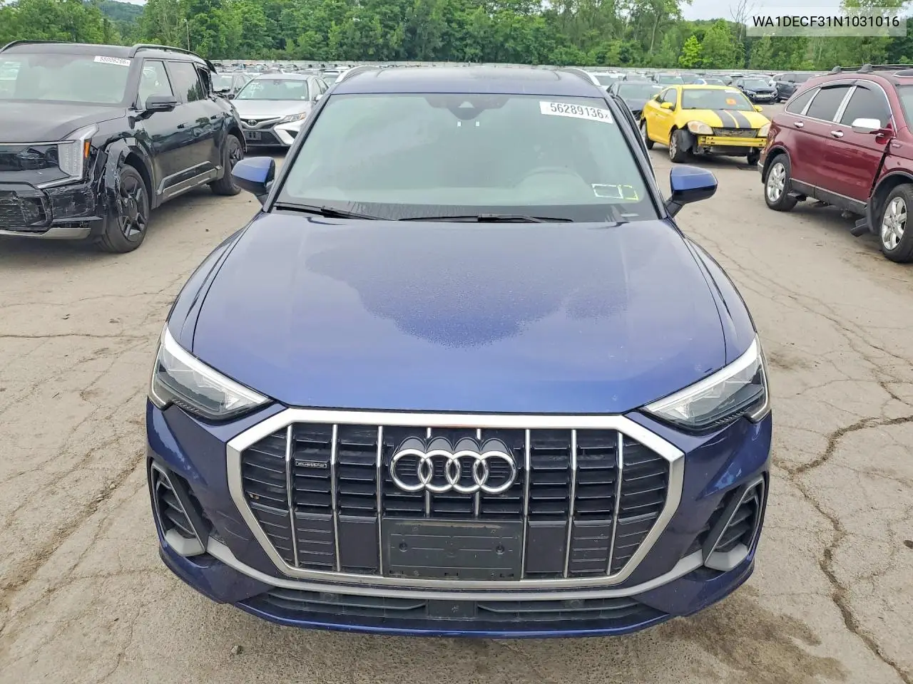 2022 Audi Q3 Premium S Line 45 VIN: WA1DECF31N1031016 Lot: 56289136