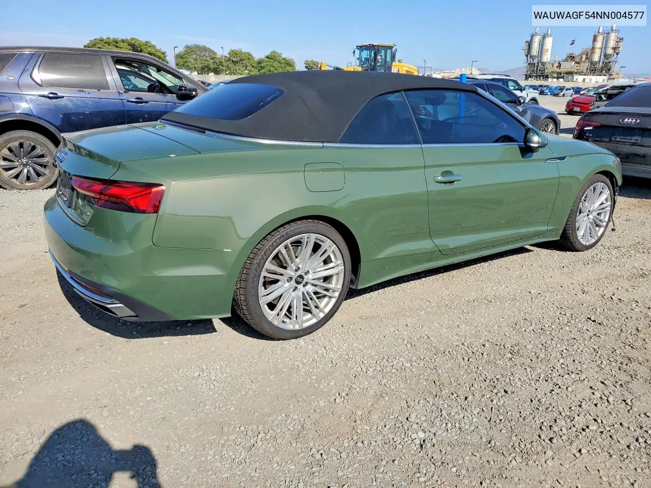 2022 Audi A5 Premium Plus 45 VIN: WAUWAGF54NN004577 Lot: 56616316