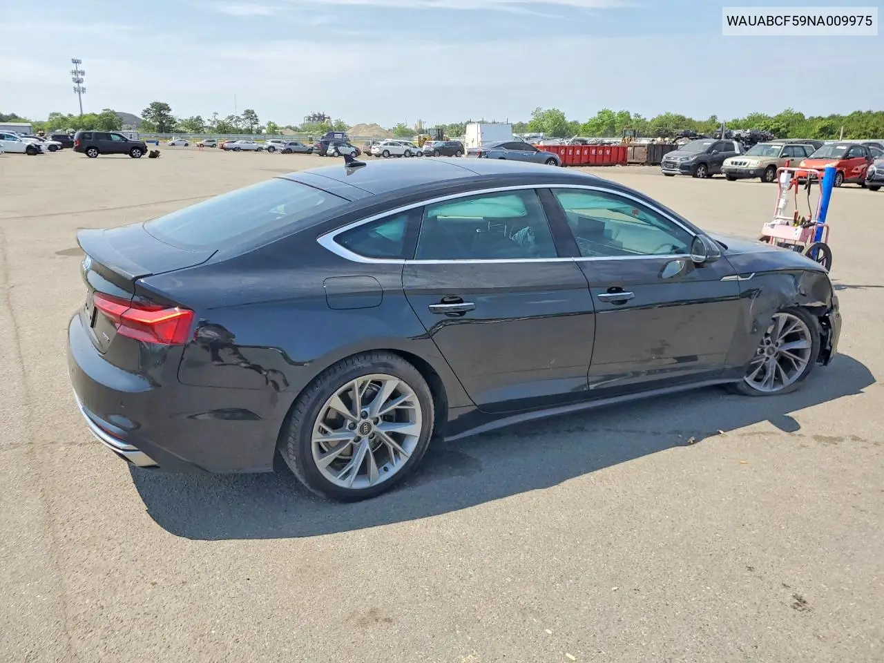 2022 Audi A5 Premium 40 VIN: WAUABCF59NA009975 Lot: 57024566
