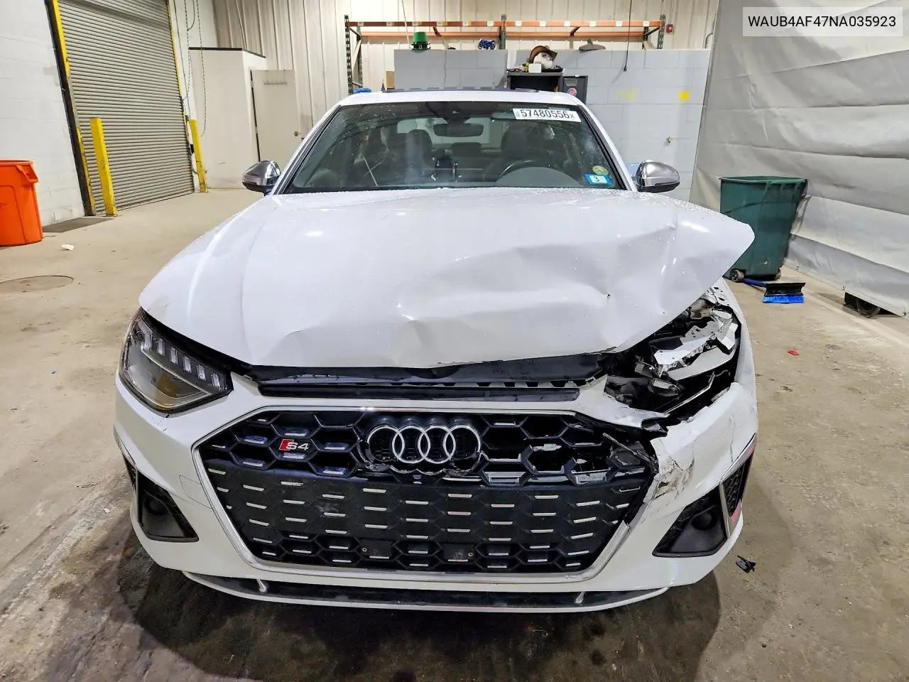 2022 Audi S4 Premium Plus VIN: WAUB4AF47NA035923 Lot: 57480556