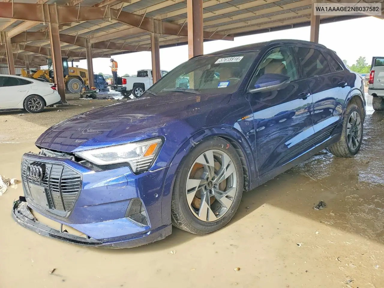 2022 Audi E-Tron Premium VIN: WA1AAAGE2NB037582 Lot: 57618916