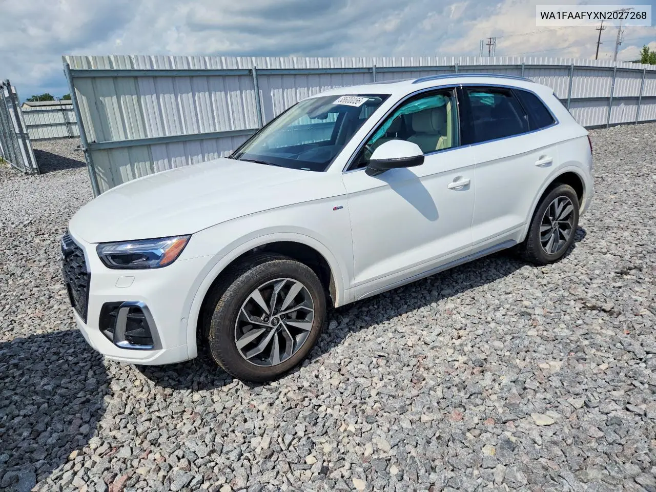 2022 Audi Q5 Prestige 45 VIN: WA1FAAFYXN2027268 Lot: 58600056