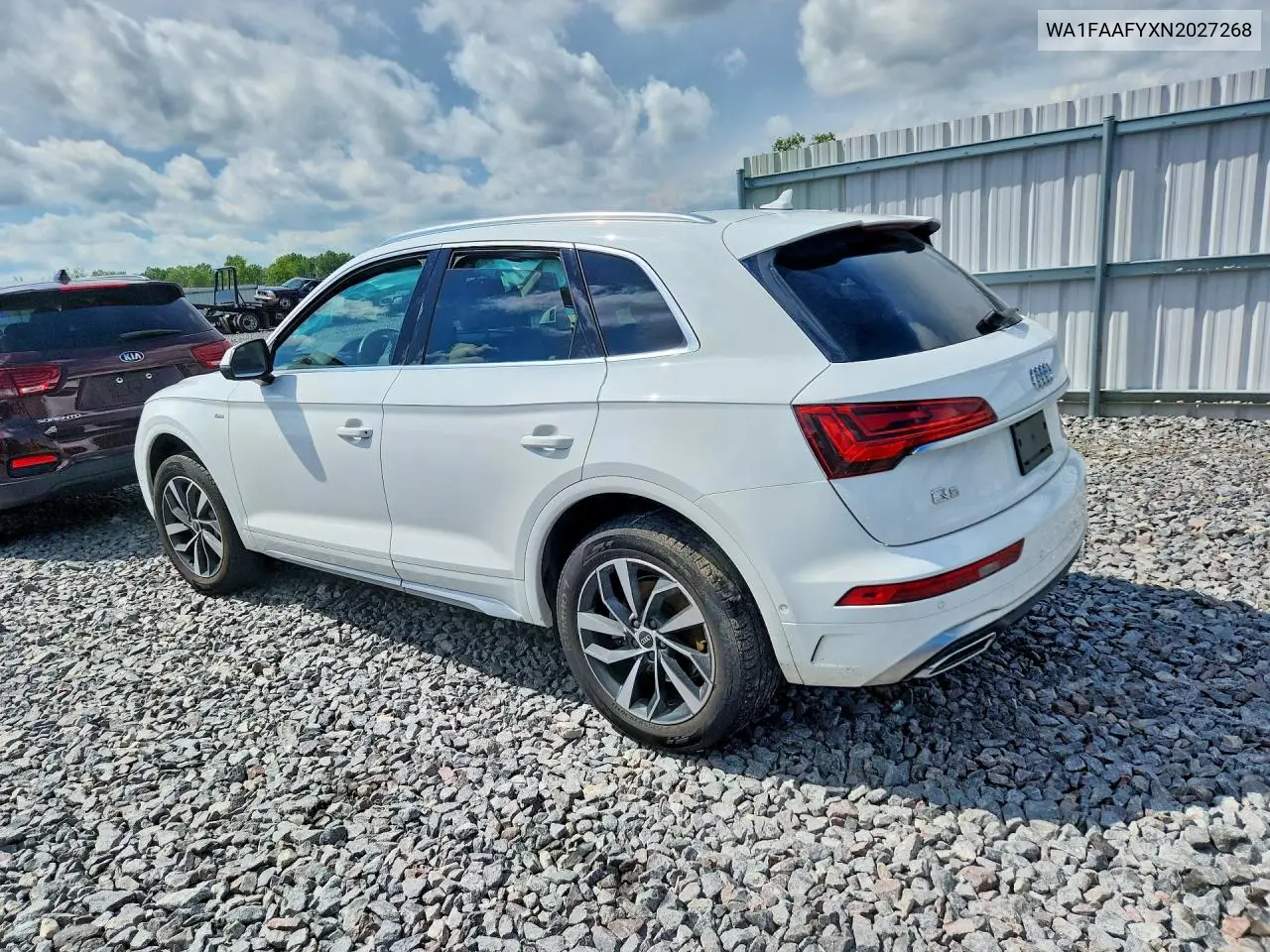 2022 Audi Q5 Prestige 45 VIN: WA1FAAFYXN2027268 Lot: 58600056