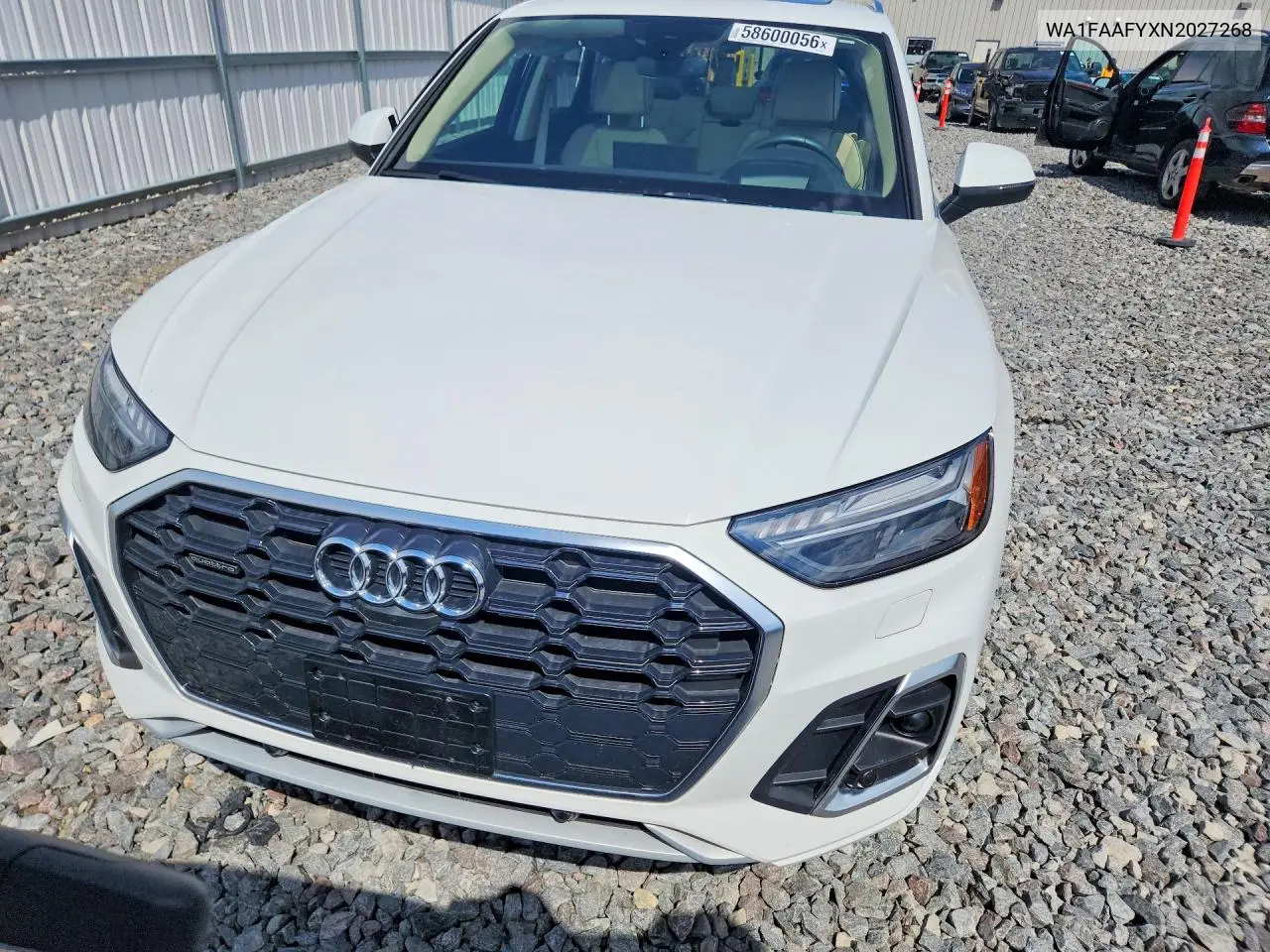 2022 Audi Q5 Prestige 45 VIN: WA1FAAFYXN2027268 Lot: 58600056