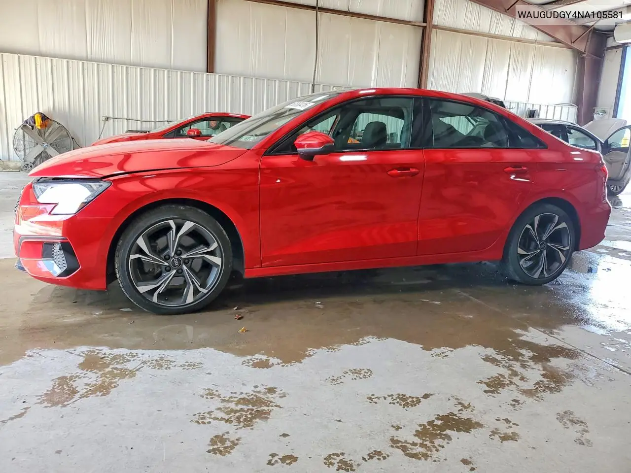 2022 Audi A3 Premium VIN: WAUGUDGY4NA105581 Lot: 58660416