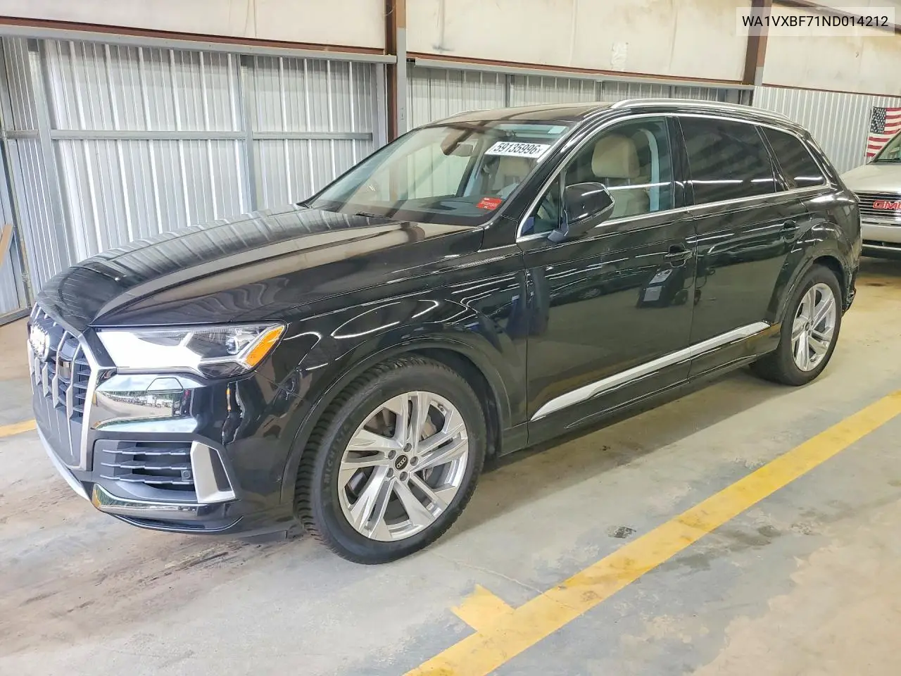 2022 Audi Q7 Prestige VIN: WA1VXBF71ND014212 Lot: 59135996