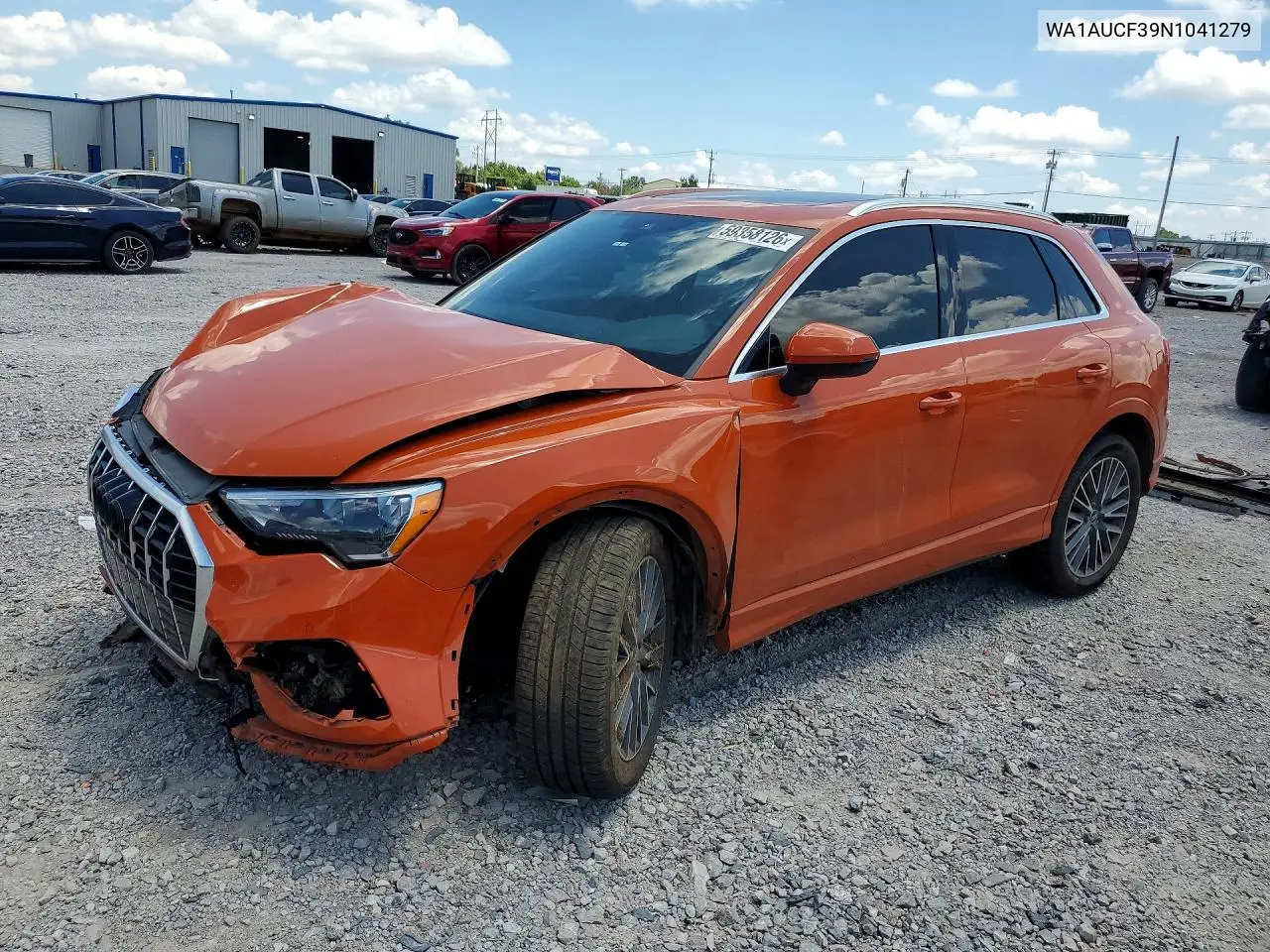2022 Audi Q3 Premium 40 VIN: WA1AUCF39N1041279 Lot: 59358126