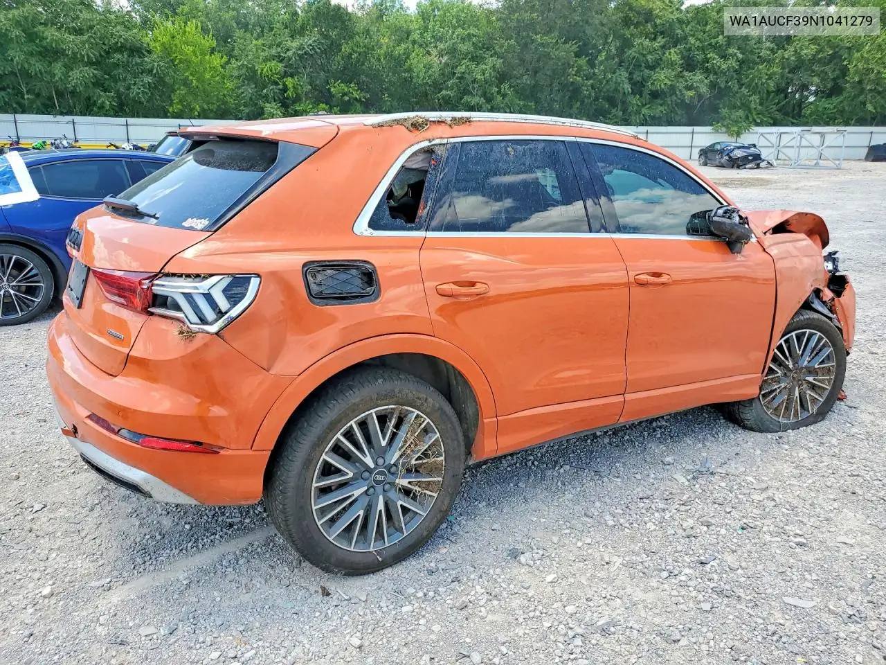 2022 Audi Q3 Premium 40 VIN: WA1AUCF39N1041279 Lot: 59358126