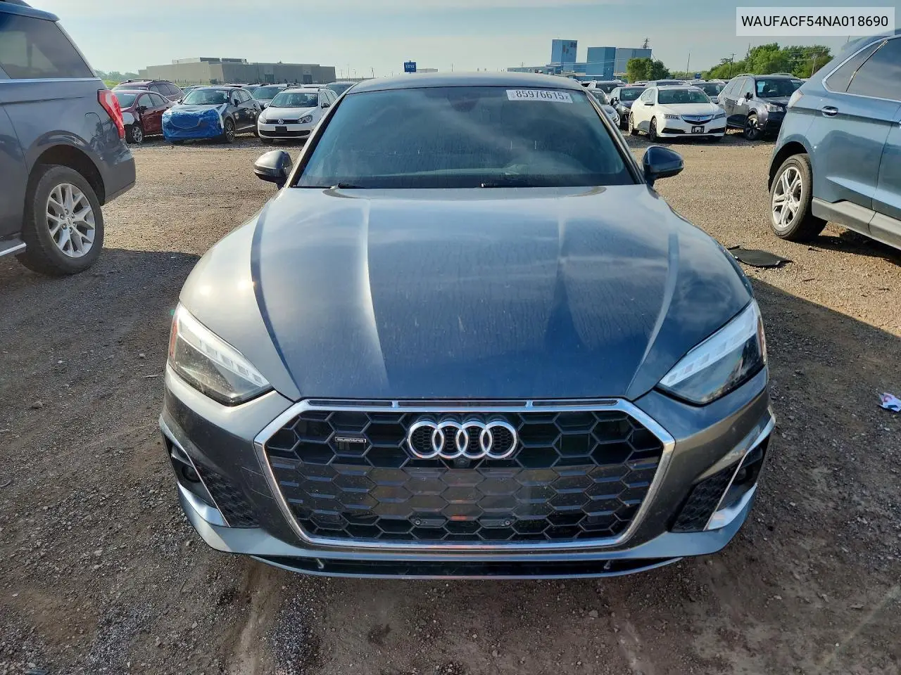 2022 Audi A5 Premium Plus 45 VIN: WAUFACF54NA018690 Lot: 85976615