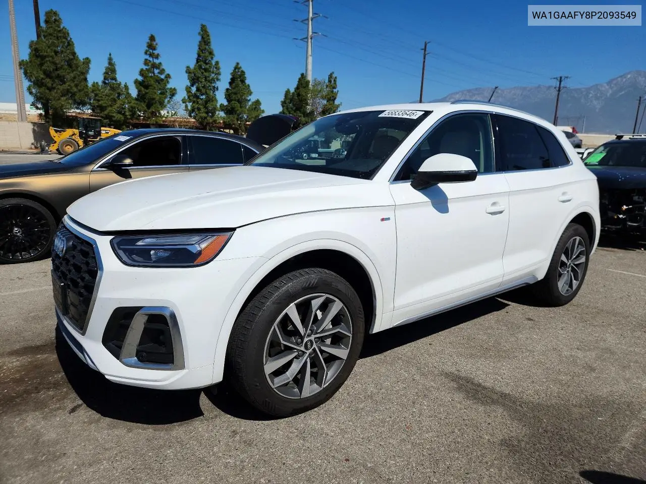 2023 Audi Q5 Premium 45 VIN: WA1GAAFY8P2093549 Lot: 56833646