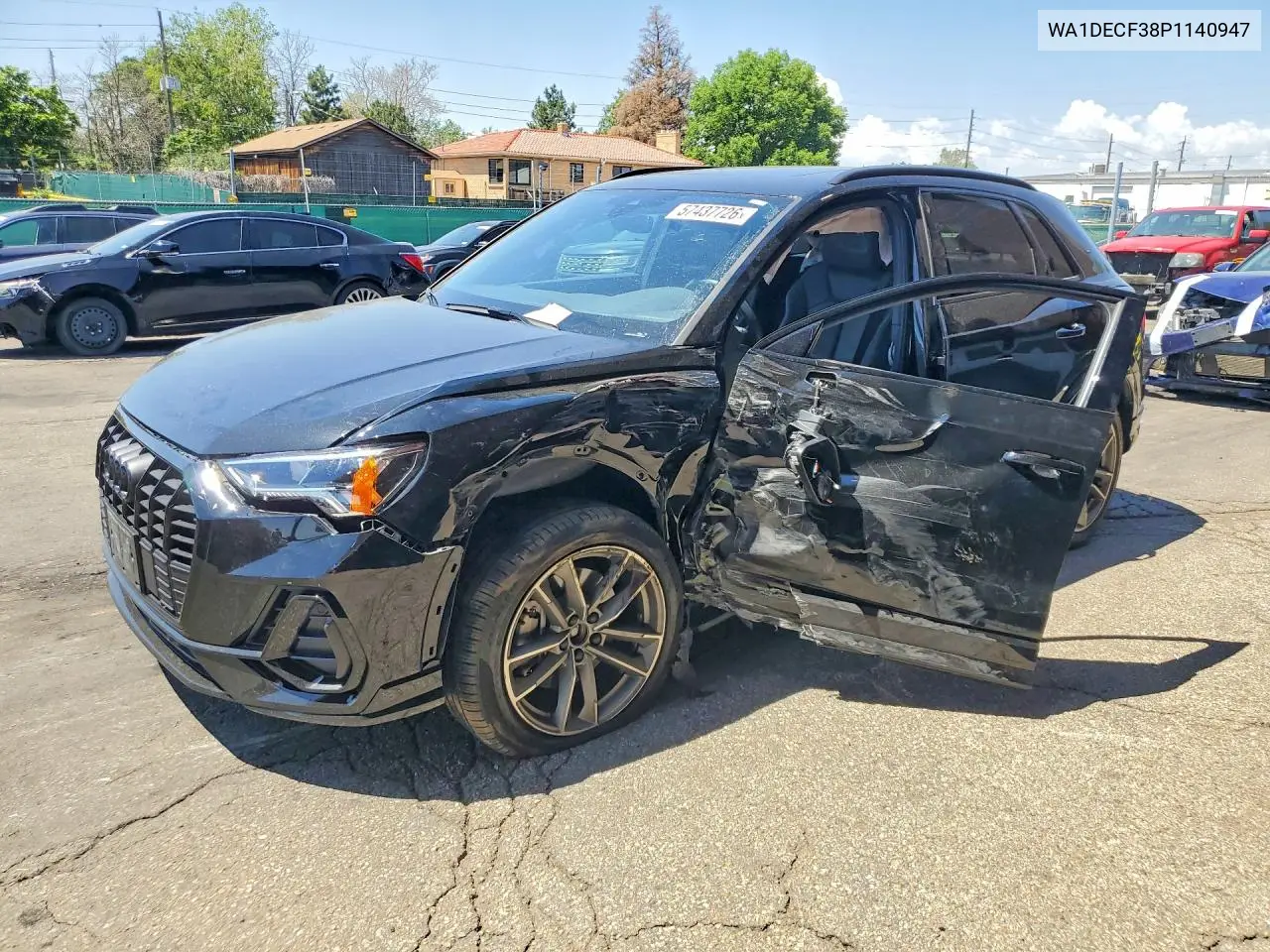 2023 Audi Q3 Premium S Line 45 VIN: WA1DECF38P1140947 Lot: 57437726