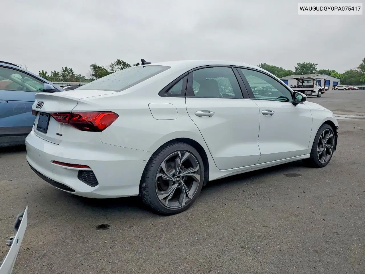 2023 Audi A3 Premium VIN: WAUGUDGY0PA075417 Lot: 57857946