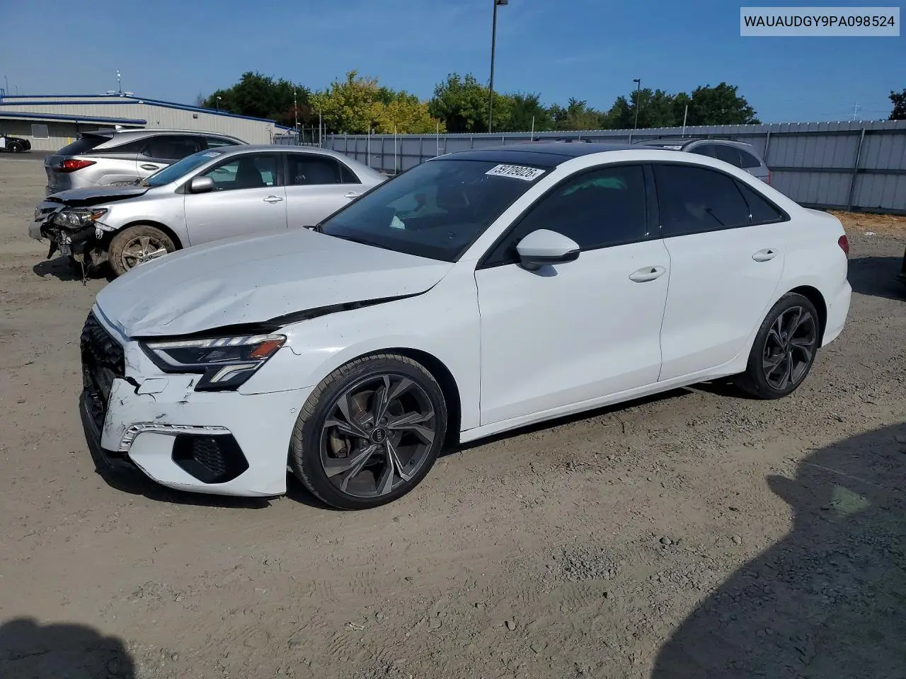 2023 Audi A3 Premium VIN: WAUAUDGY9PA098524 Lot: 59709026
