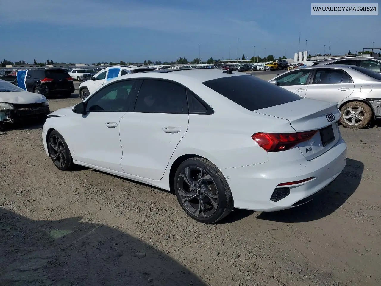 2023 Audi A3 Premium VIN: WAUAUDGY9PA098524 Lot: 59709026