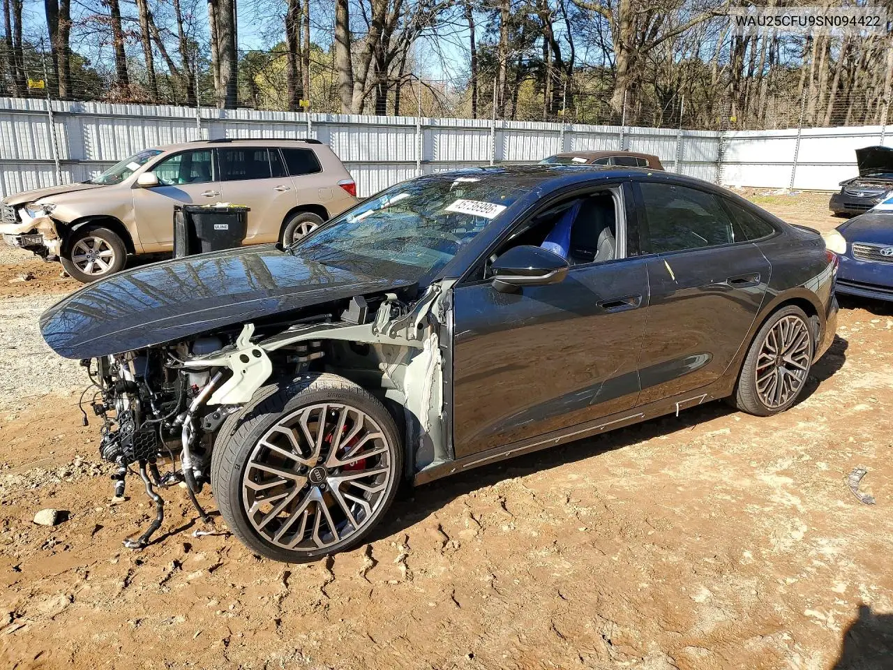 2025 Audi S5 Premium Plus VIN: WAU25CFU9SN094422 Lot: 45736996