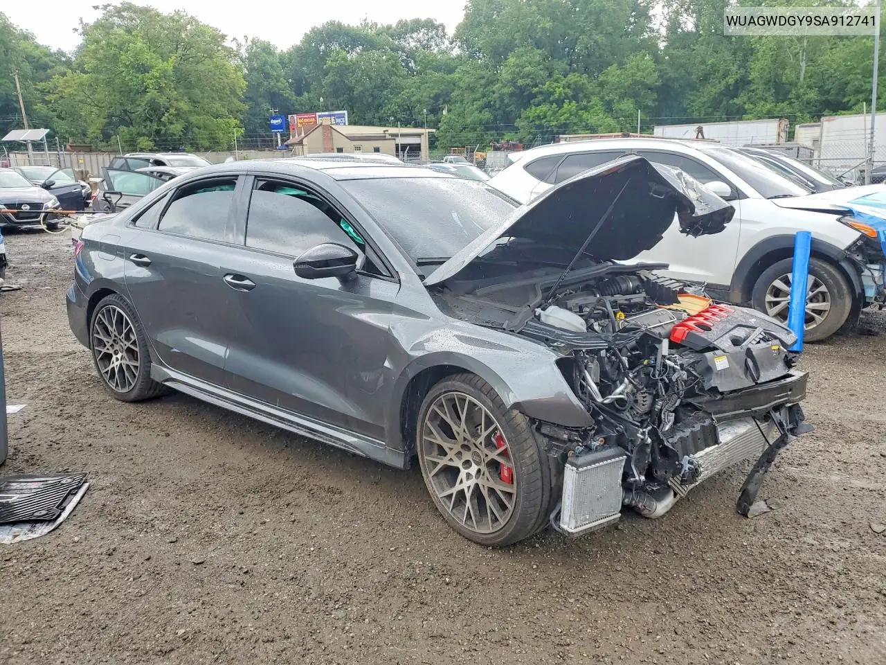 2025 Audi Rs3 VIN: WUAGWDGY9SA912741 Lot: 54043516