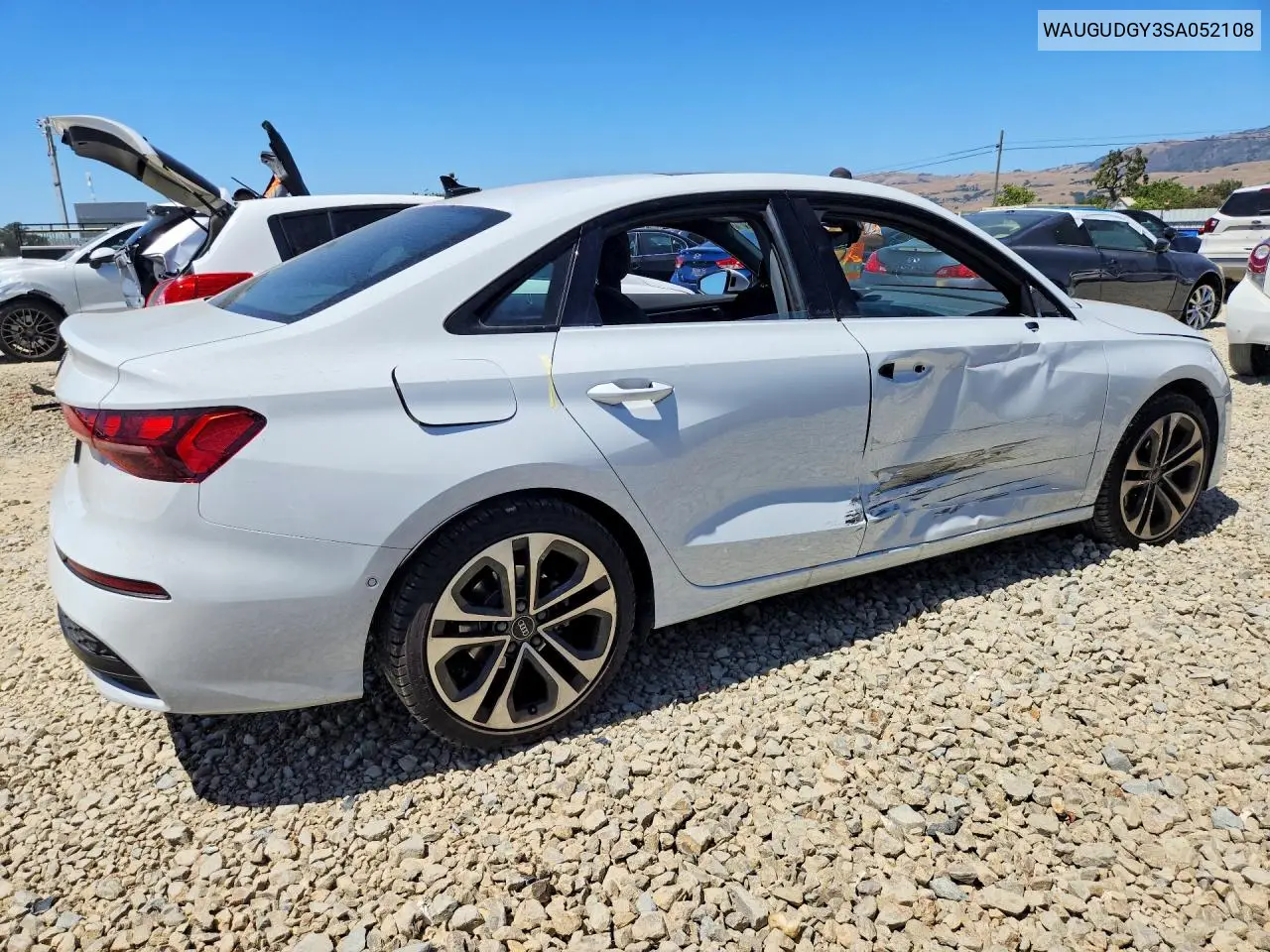 2025 Audi A3 Premium VIN: WAUGUDGY3SA052108 Lot: 56545706