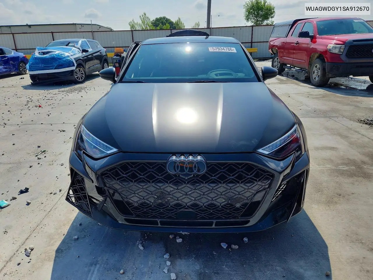 2025 Audi Rs3 VIN: WUAGWDGY1SA912670 Lot: 57934786