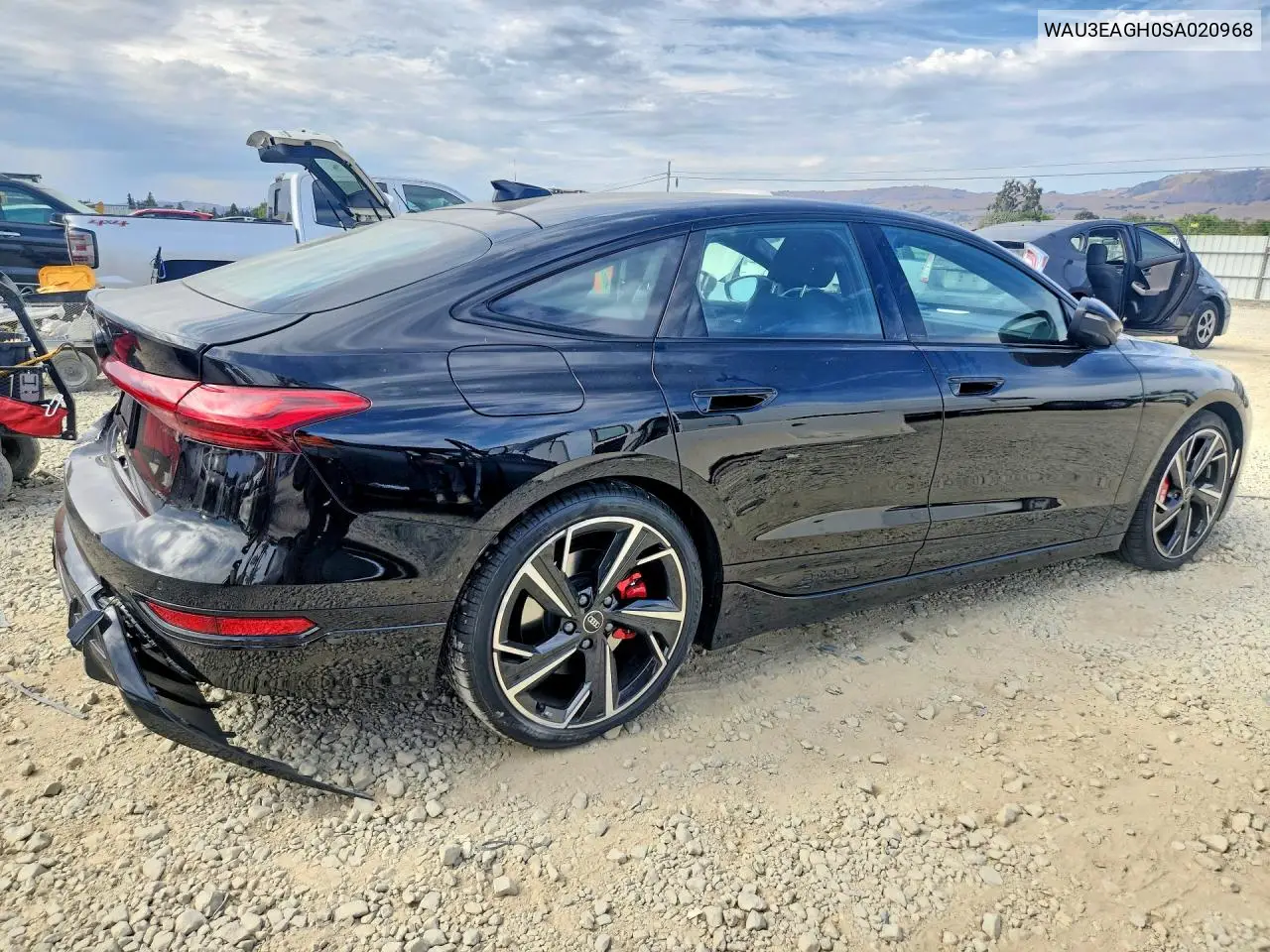 2025 Audi S6 E-Tron Prestige VIN: WAU3EAGH0SA020968 Lot: 61012866
