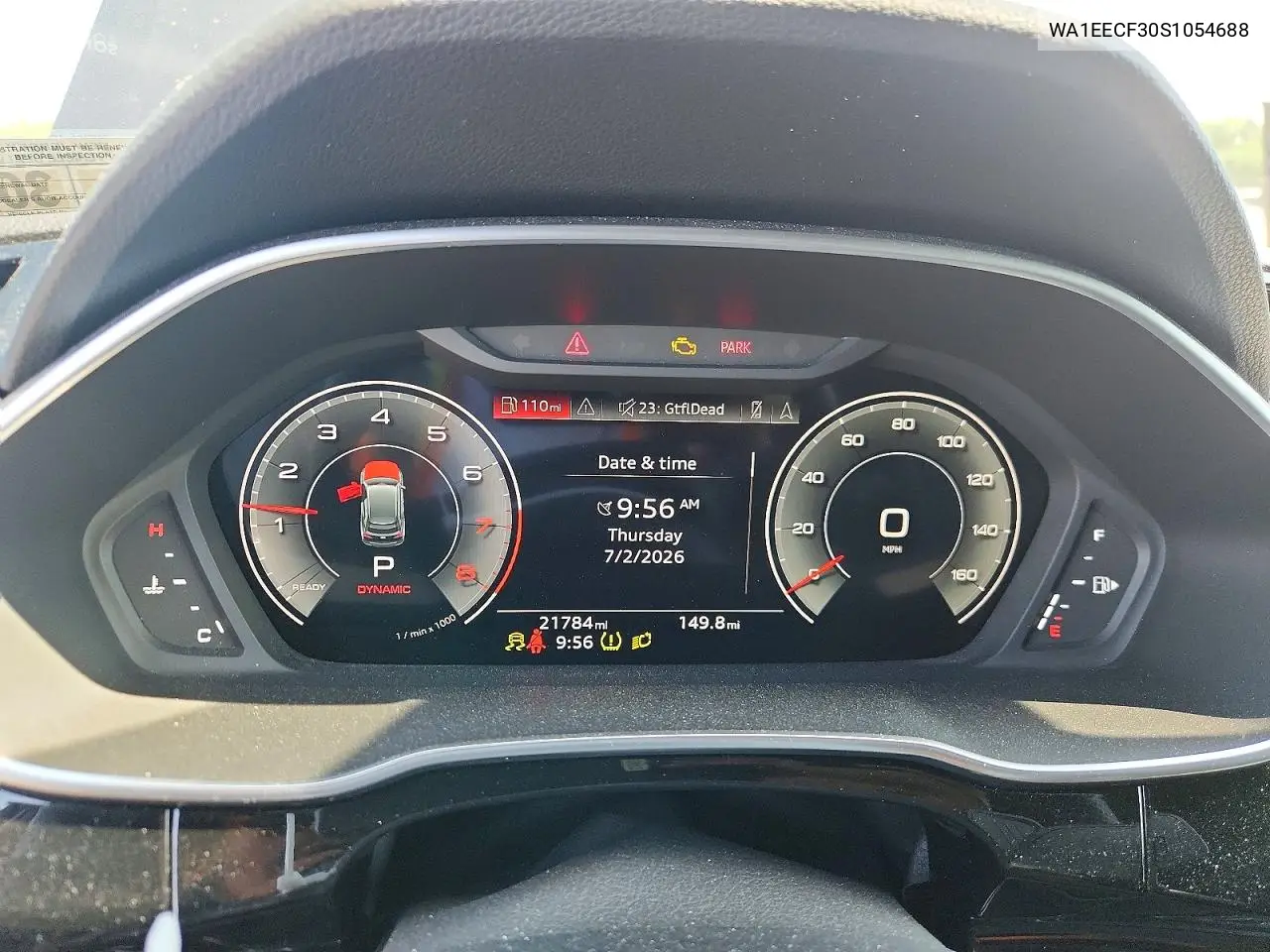 2025 Audi Q3 Premium Plus S Line 45 VIN: WA1EECF30S1054688 Lot: 85988475