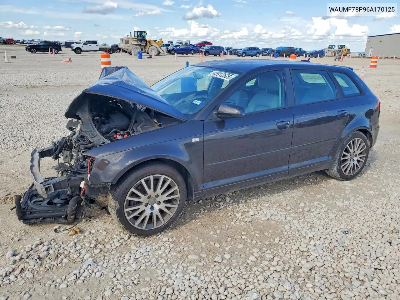 2006 Audi A3 2.0 Sport VIN: WAUMF78P96A170125 Lot: 45912626