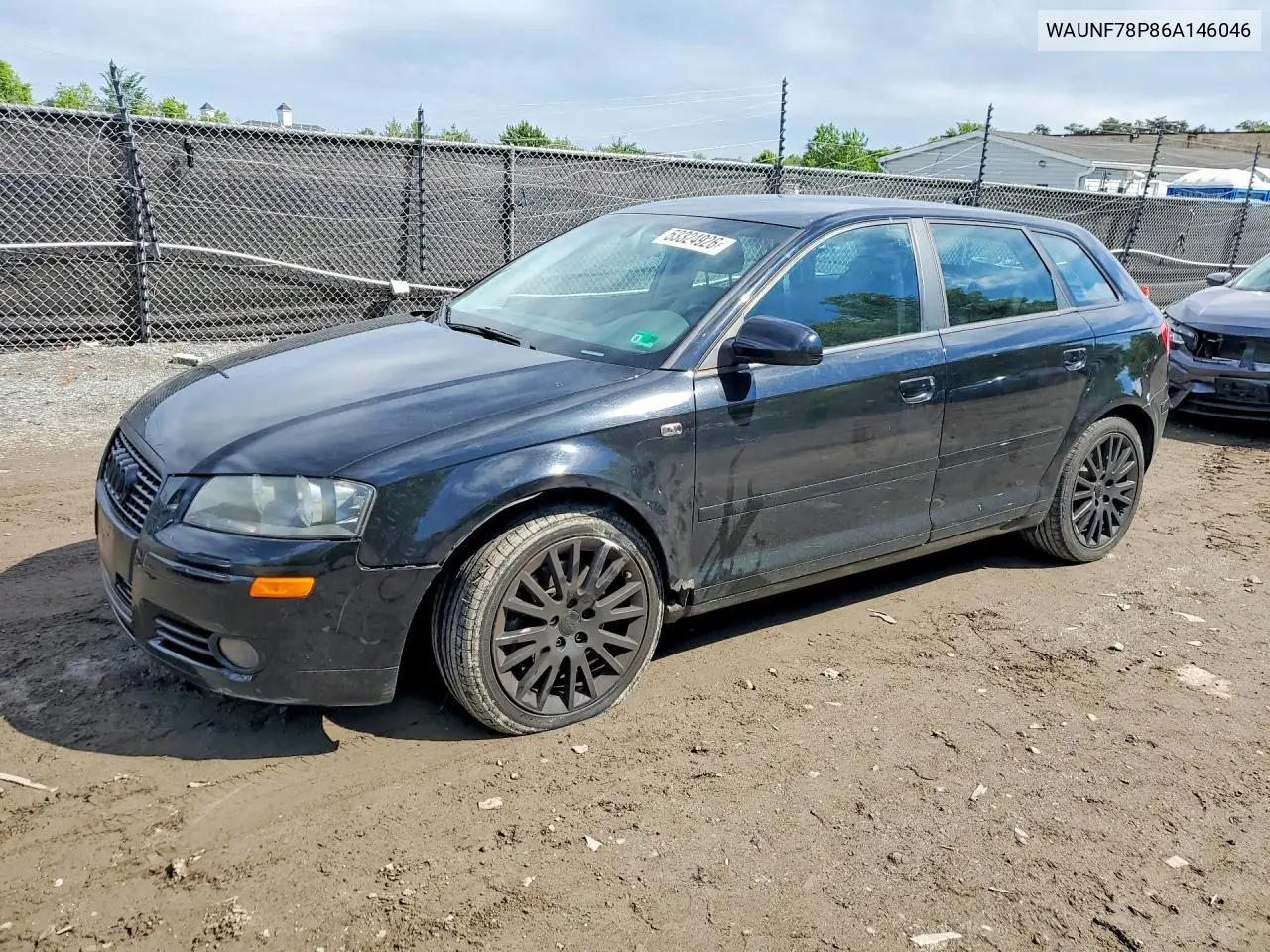 2006 Audi A3 2.0 Premium VIN: WAUNF78P86A146046 Lot: 53324926
