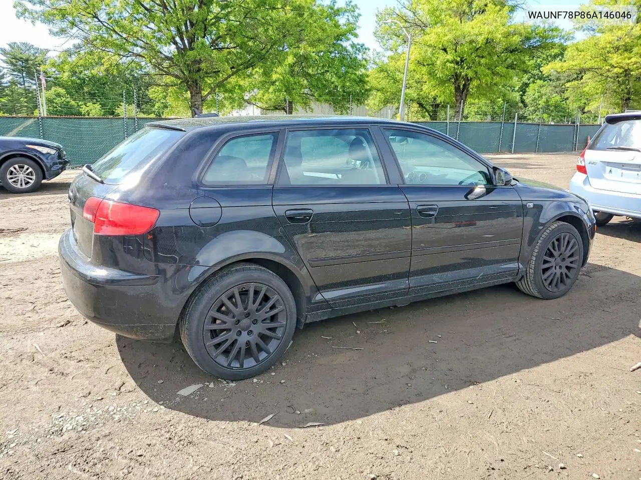 2006 Audi A3 2.0 Premium VIN: WAUNF78P86A146046 Lot: 53324926
