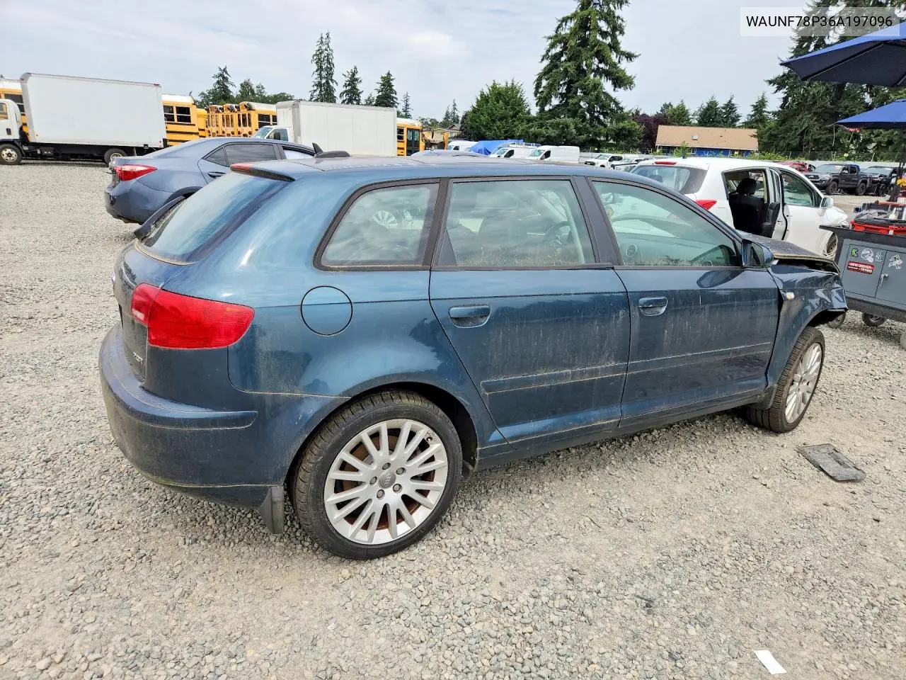 2006 Audi A3 2.0 Premium VIN: WAUNF78P36A197096 Lot: 61501366
