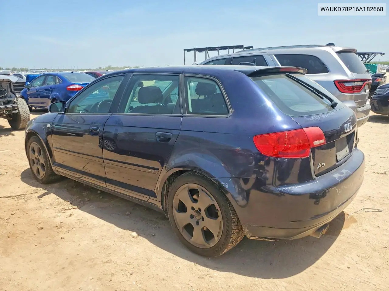 2006 Audi A3 S-Line 3.2 Quattro VIN: WAUKD78P16A182668 Lot: 62156466