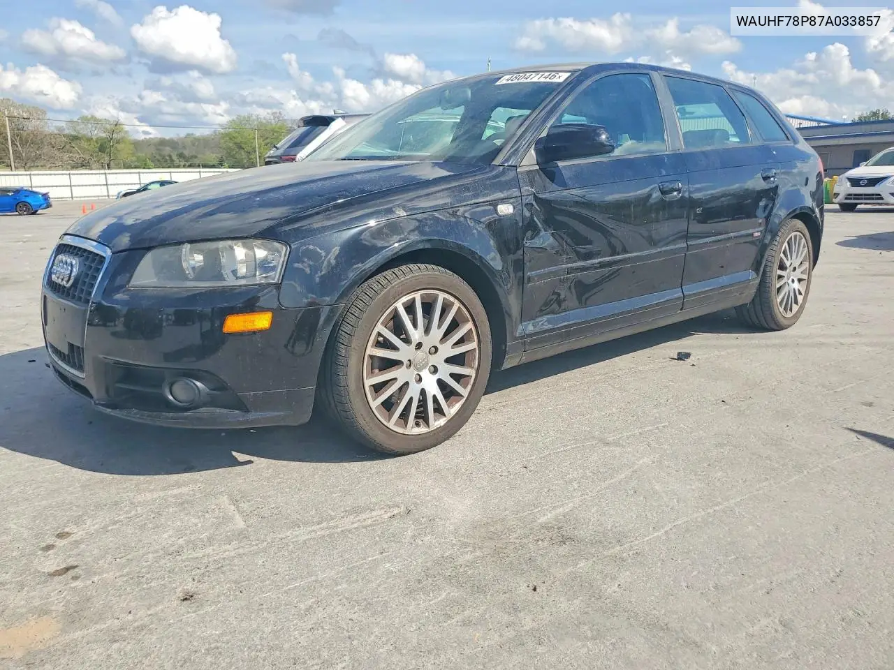 2007 Audi A3 2 VIN: WAUHF78P87A033857 Lot: 48047146
