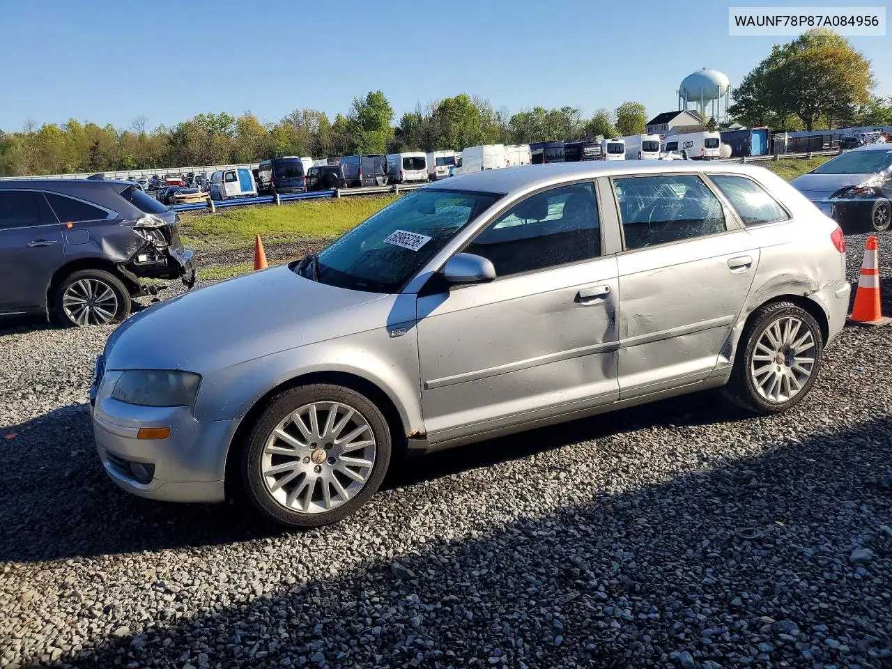 2007 Audi A3 2.0 Premium VIN: WAUNF78P87A084956 Lot: 50965236