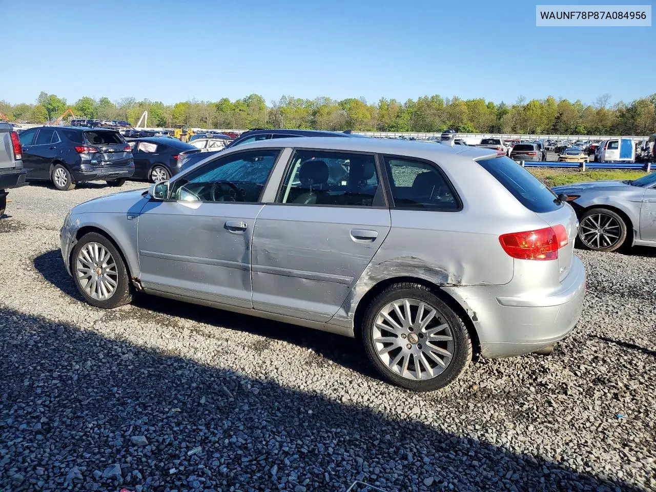 2007 Audi A3 2.0 Premium VIN: WAUNF78P87A084956 Lot: 50965236