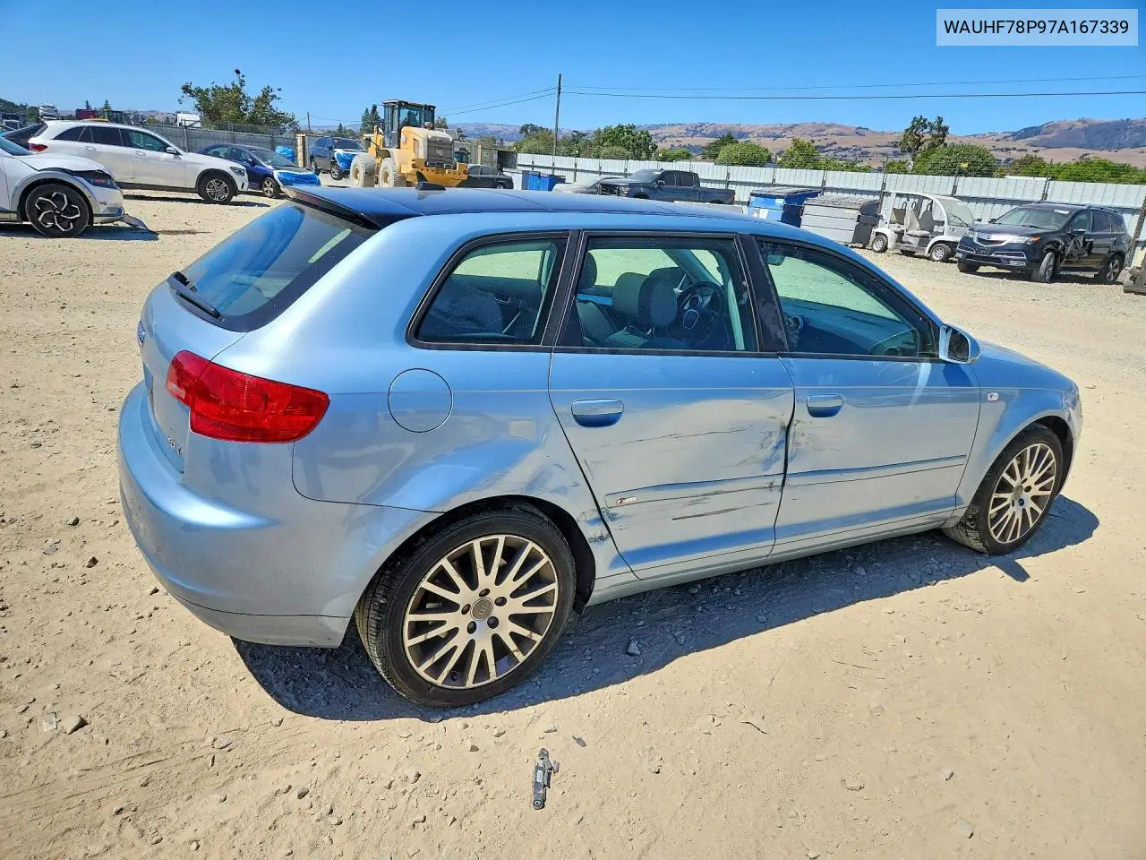 2007 Audi A3 2 VIN: WAUHF78P97A167339 Lot: 58222396